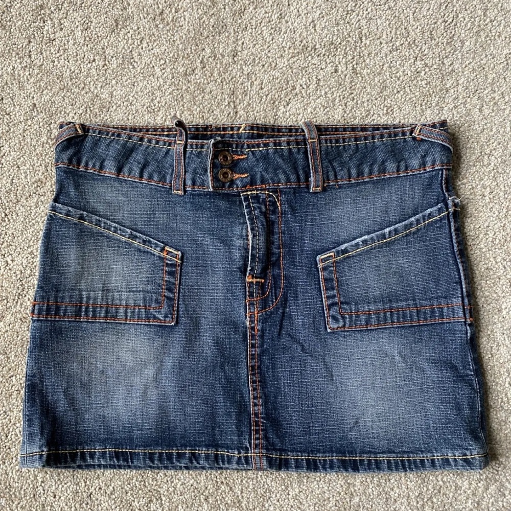 VINTAGE VON DUTCH DENIM MINI SKIRT…SMALL